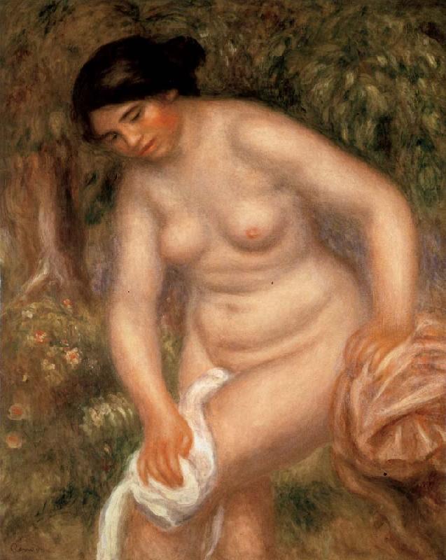 Pierre Renoir Bather Drying herself Sweden oil painting art
